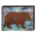 Clean Choice Brown Bear Rustic Art on Board Wall Decor UV Protective Coat CL2128635